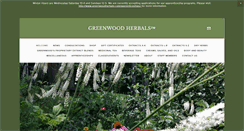 Desktop Screenshot of greenwoodherbals.com